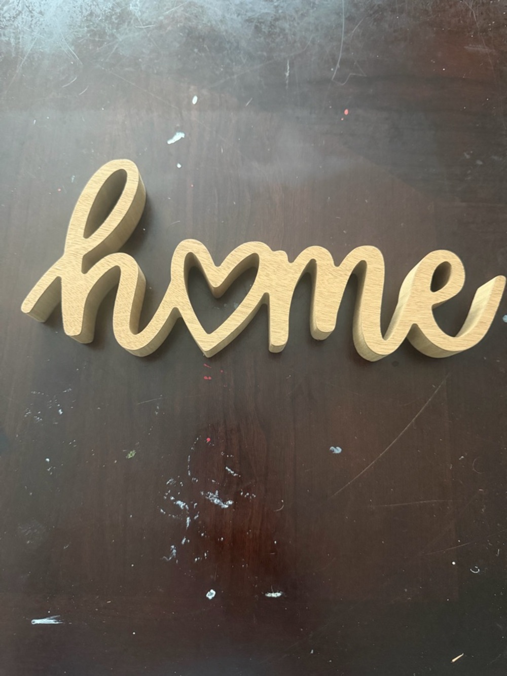Wood "Home" Script Wall Decor - Unbranded